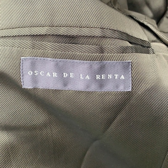 Oscar de la Renta tan single breasted jacket, size 46R - Picture 5 of 7